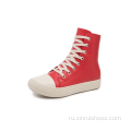 PU High Top Sneakers Shoes Ladies вулканизированная обувь